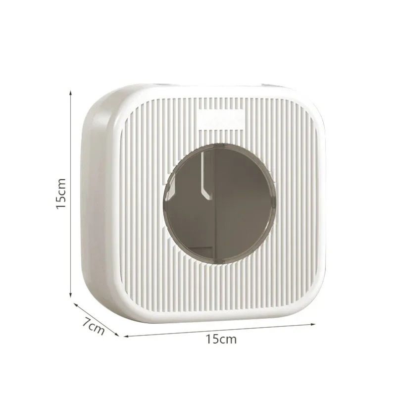 Casa si Gradina - Mobilier - Organizare si depozitare - Organizatoare pentru sertare si dulapuri - Organizator Perete Folie Alimentara si Pungi Plastic, Dispenser cu Extragere Inferioara, Montaj Fara Gaurire, 15x15x7 cm - Infinity.ro