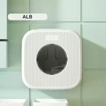 Casa si Gradina - Mobilier - Organizare si depozitare - Organizatoare pentru sertare si dulapuri - Organizator Perete Folie Alimentara si Pungi Plastic, Dispenser cu Extragere Inferioara, Montaj Fara Gaurire, 15x15x7 cm - Infinity.ro