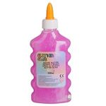 Casa si Gradina - Corpuri si surse de iluminat - Becuri si tuburi neon - Tuburi neon - Adeziv lichid cu sclipici, Neon Fucsia, 200 ml - Infinity.ro