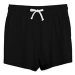 Fashion, accesorii si bijuterii - Femei - Imbracaminte femei - Pantaloni femei - Shorts din bumbac negru pentru femei cu detalii laterale - Infinity.ro
