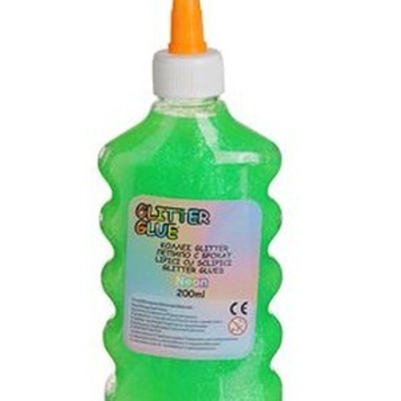 Carti si Birotica - Birotica - Accesorii de birou - Benzi adezive - Adeziv lichid cu sclipici, Neon Verde, 200 ml - Infinity.ro