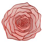 Casa si Gradina - Bucatarie si vesela - Organizare si depozitare bucatarie - Suporturi tacamuri si vase - Suport Farfurie Decorativ în Forma de Flori Rosii Perforate - Infinity.ro