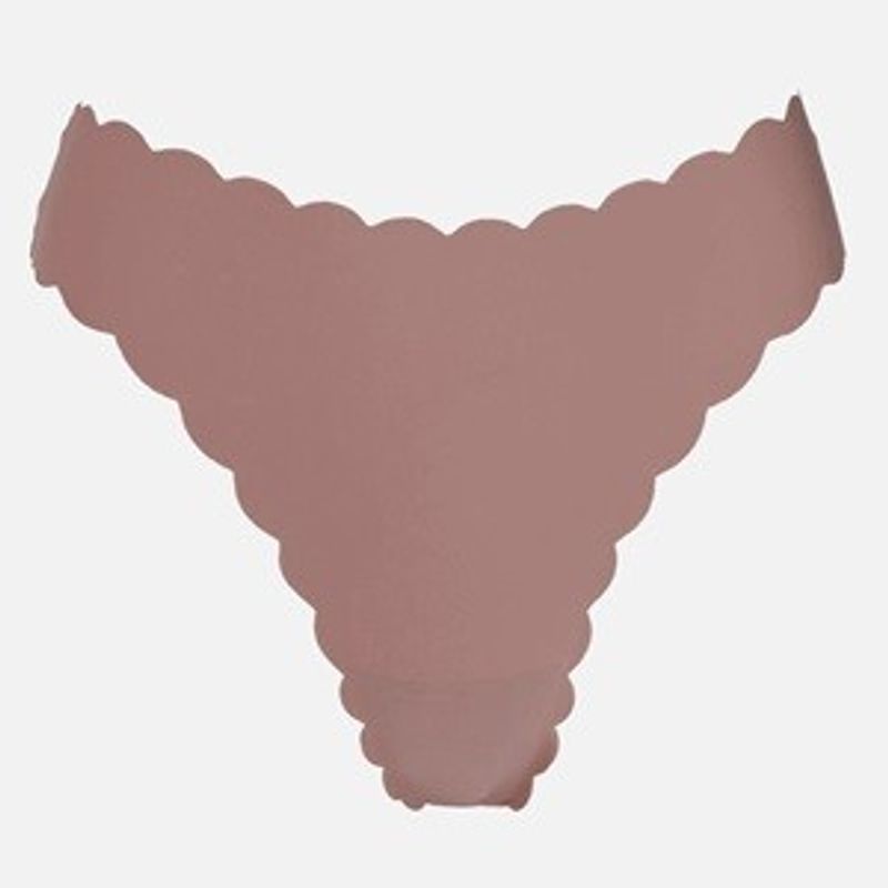 Fashion, accesorii si bijuterii - Femei - Lenjerie si pijamale femei - Lenjerie intima femei - Chiloti String Laser Cut Bej Inchis pentru Dama - Infinity.ro