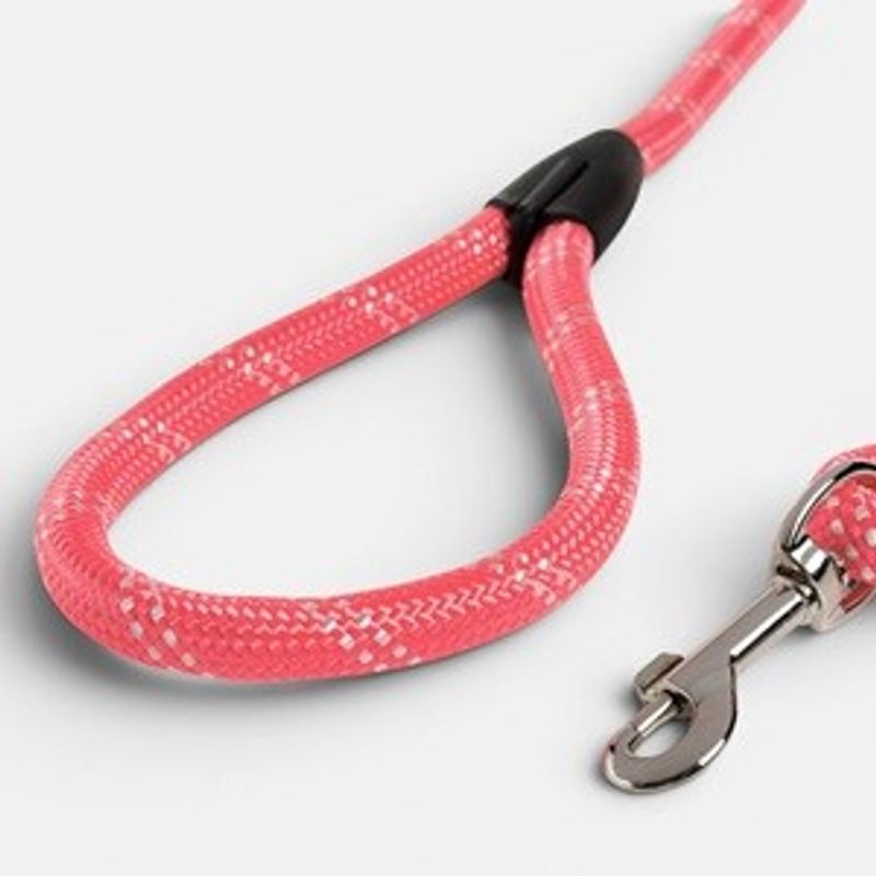 Petshop - Accesorii petshop - Zgarzi, lese si hamuri - Hamuri - Lesa Roz pentru Caini 110x1,5cm - Infinity.ro