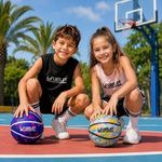 Sport si Outdoor - Sporturi de echipa - Fotbal - Porti fotbal - Minge de baschet mov pastel din vinil, Nr. 4, pentru copii - Infinity.ro