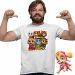 Fashion, accesorii si bijuterii - Barbati - Imbracaminte - Tricouri si bluze barbati - Tricou Barbati Paw Patrol Cat Pack Patrula Catelusilor, alb, marime 3XL - Infinity.ro