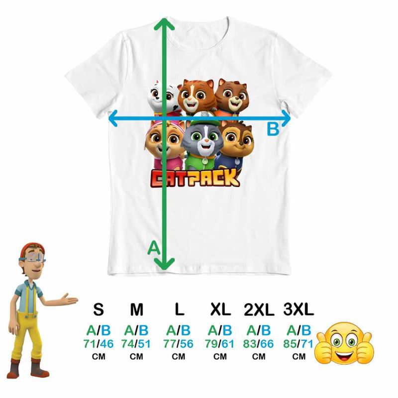 Fashion, accesorii si bijuterii - Barbati - Imbracaminte - Tricouri si bluze barbati - Tricou Barbati Paw Patrol Cat Pack Patrula Catelusilor, alb, marime 3XL - Infinity.ro
