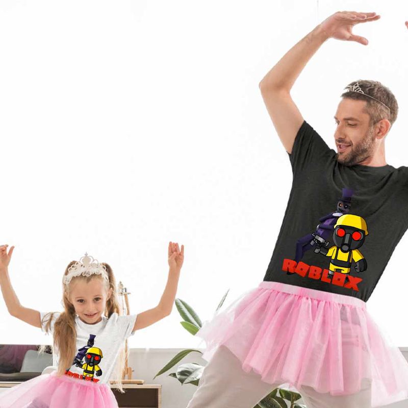 Fashion, accesorii si bijuterii - Copii - Imbracaminte copii - Tricouri copii - Tricou Copii Fete Tio Torcher Roblox Piggy, negru, marime S Copii - Infinity.ro