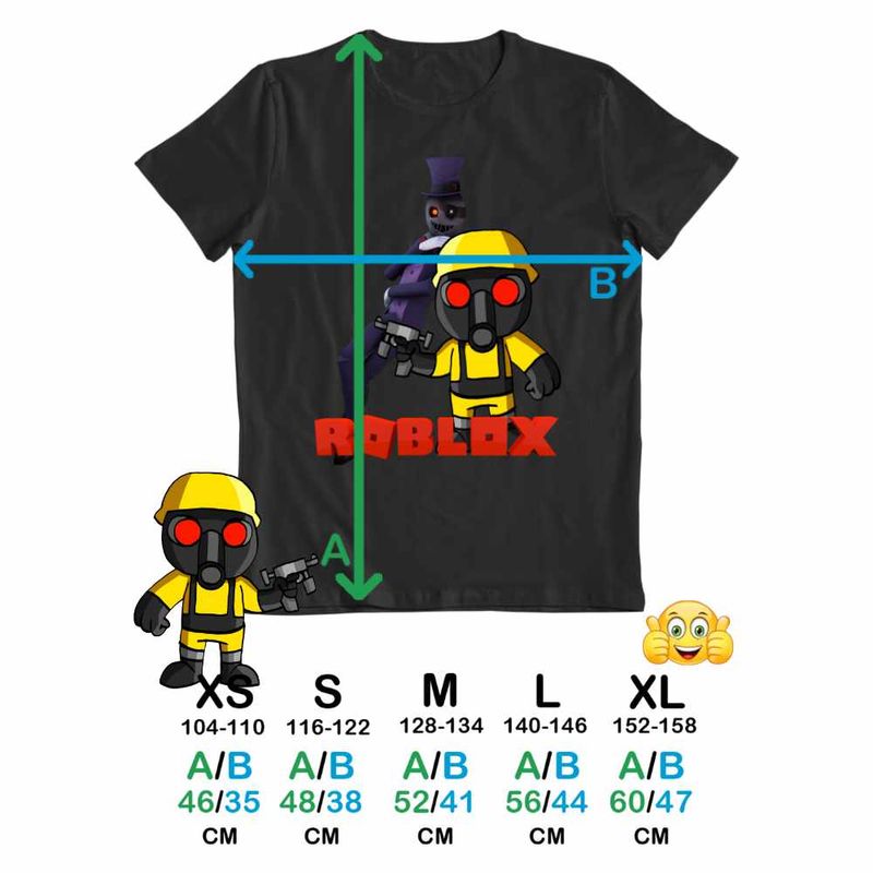 Fashion, accesorii si bijuterii - Copii - Imbracaminte copii - Tricouri copii - Tricou Copii Fete Tio Torcher Roblox Piggy, negru, marime S Copii - Infinity.ro