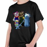 Fashion, accesorii si bijuterii - Copii - Imbracaminte copii - Tricouri copii - Tricou Copii Baieti Roblox Piggy Frostiggy, negru, marime M Copii - Infinity.ro