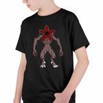 Fashion, accesorii si bijuterii - Copii - Imbracaminte copii - Tricouri copii - Tricou Copii Baieti Stranger Things Demogorgon Abyss Monstru CoolTrend, negru, marime M Copii - Infinity.ro
