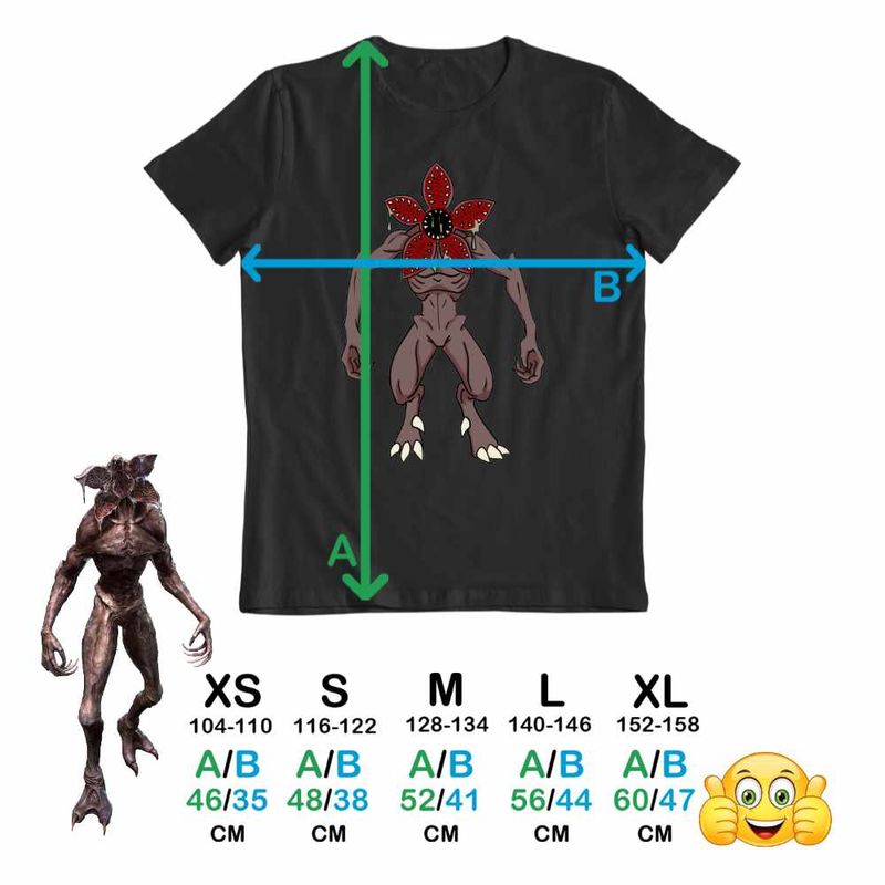 Fashion, accesorii si bijuterii - Copii - Imbracaminte copii - Tricouri copii - Tricou Copii Baieti Stranger Things Demogorgon Abyss Monstru CoolTrend, negru, marime M Copii - Infinity.ro