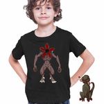 Fashion, accesorii si bijuterii - Copii - Imbracaminte copii - Tricouri copii - Tricou Copii Baieti Stranger Things Demogorgon Abyss Monstru CoolTrend, negru, marime M Copii - Infinity.ro