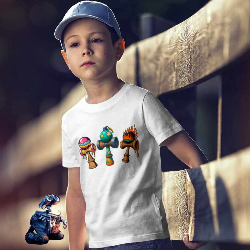 Fashion, accesorii si bijuterii - Copii - Imbracaminte copii - Tricouri copii - Tricou Copii Baieti Kendame Legendare Epic Game CoolTrend, alb, marime L Copii - Infinity.ro
