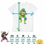 Fashion, accesorii si bijuterii - Copii - Imbracaminte copii - Tricouri copii - Tricou Copii Baieti Testoasele Ninja Leonardo Sabii, alb, marime L Copii - Infinity.ro