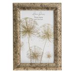 Casa si Gradina - Decoratiuni - Obiecte decorative - Accesorii decorative - Rama foto metalica aurie, 10x15 cm, finisaj brushed, pentru perete si masa - Infinity.ro