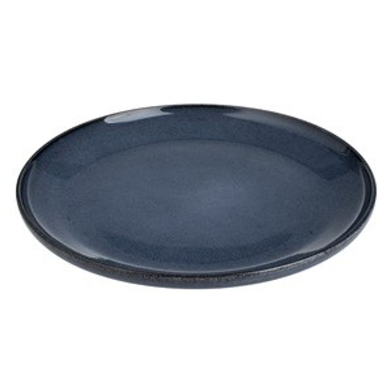 Casa si Gradina - Bucatarie si vesela - Vesela si tacamuri - Farfurii si boluri - Farfurie Portelan Albastru cu finisaj Reactive Glaze Nordic 25cm - Infinity.ro