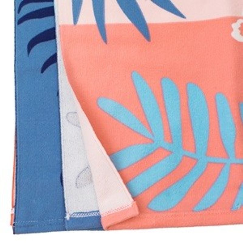Casa si Gradina - Textile si covoare - Textile baie - Prosoape - Prosop de plaja din microfibra cu model Stitch, 140x70cm, Roz si Bleu - Infinity.ro
