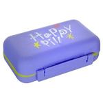 Ingrijire personala si Cosmetice - Manichiura si pedichiura - Pile cosmetice - Cutie organizatoare pentru pastile, 6 compartimente, 10x7x3 cm, mov - Infinity.ro