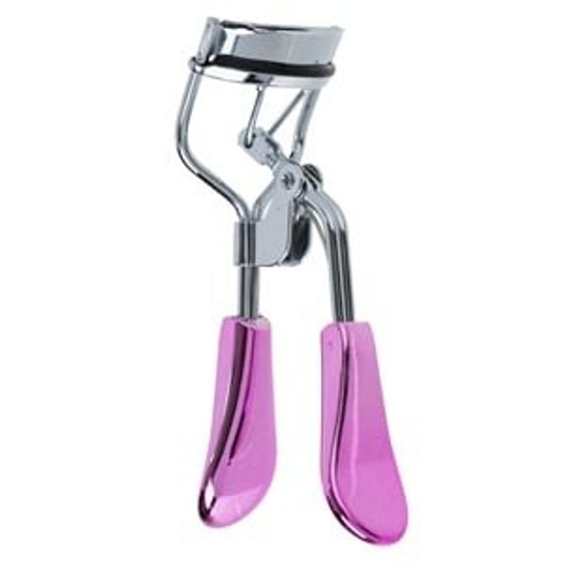 Ingrijire personala si Cosmetice - Machiaj - Accesorii machiaj - Ondulator pentru gene, Argintiu cu mânere fucsia - Infinity.ro