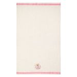 Jucarii, Copii si Bebe - Igiena si ingrijire - Baia bebelusului - Prosoape si halate de baie copii - Prosop de baie pentru bebelusi, Bumbac, Ecru cu Margine Roz, 105x60cm - Infinity.ro