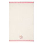 Jucarii, Copii si Bebe - Igiena si ingrijire - Baia bebelusului - Prosoape si halate de baie copii - Prosop de baie pentru bebelusi, Bumbac, Ecru cu Margine Roz, 105x60cm - Infinity.ro