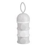 Jucarii, Copii si Bebe - Hrana si alaptare - Biberoane, suzete si accesorii hranire - Biberoane, tetine si accesorii - Dozator lapte praf cu 3 compartimente, Gri, Maner silicon - Infinity.ro