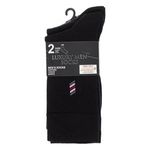 Fashion, accesorii si bijuterii - Barbati - Lenjerie si pijamale barbati - Sosete si ciorapi barbati - Sosete Masculine Negre cu Broderie de Lux - 2 Perechi - Infinity.ro
