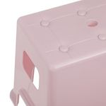 Casa si Gradina - Mobilier - Scaune si fotolii - Tabureti - Taburet Plastic Roz Matlasat cu Perni de Silicon Anti-Alunecare - Infinity.ro