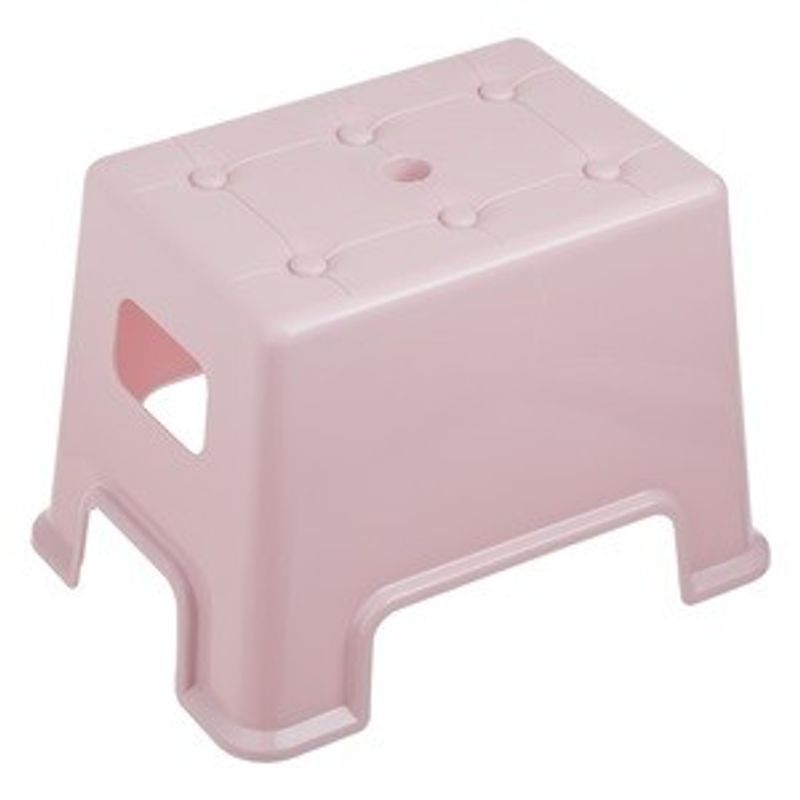 Casa si Gradina - Mobilier - Scaune si fotolii - Tabureti - Taburet Plastic Roz Matlasat cu Perni de Silicon Anti-Alunecare - Infinity.ro