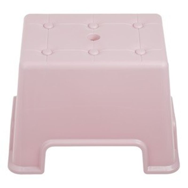 Casa si Gradina - Mobilier - Scaune si fotolii - Tabureti - Taburet Plastic Roz Matlasat cu Perni de Silicon Anti-Alunecare - Infinity.ro