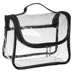 Ingrijire personala si Cosmetice - Machiaj - Portfarduri si genti cosmetice - Portfard transparent cu maner, 22,5x11x21 cm - Infinity.ro