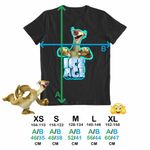 Fashion, accesorii si bijuterii - Copii - Imbracaminte copii - Tricouri copii - Tricou Copii Fete Ice Age Sid Adventures, negru, marime S Copii - Infinity.ro