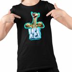 Fashion, accesorii si bijuterii - Copii - Imbracaminte copii - Tricouri copii - Tricou Copii Fete Ice Age Sid Adventures, negru, marime S Copii - Infinity.ro