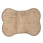 Casa si Gradina - Textile si covoare - Covoare - Covoras pentru caini, Bej cu Model Os, 76x54cm - Infinity.ro
