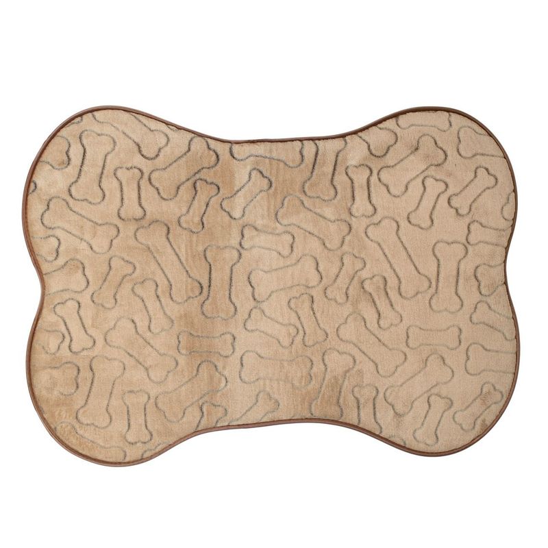 Casa si Gradina - Textile si covoare - Covoare - Covoras pentru caini, Bej cu Model Os, 76x54cm - Infinity.ro