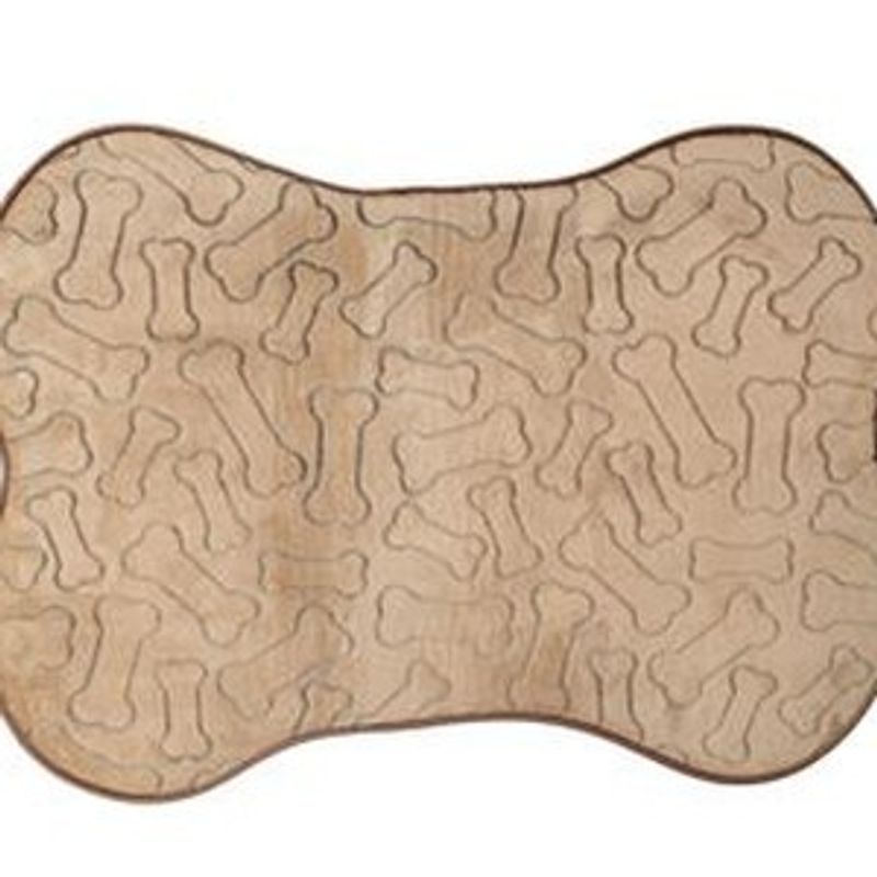 Casa si Gradina - Textile si covoare - Covoare - Covoras pentru caini, Bej cu Model Os, 76x54cm - Infinity.ro