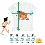 Fashion, accesorii si bijuterii - Copii - Imbracaminte copii - Tricouri copii - Tricou Copii Baieti Cartea Junglei Mowgli King Louie, alb, marime M Copii - Infinity.ro