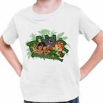Fashion, accesorii si bijuterii - Copii - Imbracaminte copii - Tricouri copii - Tricou Copii Baieti Cartea Junglei Mowgli, alb, marime XS Copii - Infinity.ro