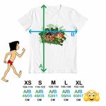 Fashion, accesorii si bijuterii - Copii - Imbracaminte copii - Tricouri copii - Tricou Copii Baieti Cartea Junglei Mowgli, alb, marime XS Copii - Infinity.ro