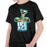 Fashion, accesorii si bijuterii - Copii - Imbracaminte copii - Tricouri copii - Tricou Copii Baieti Ice Age Sid Adventures, negru, marime XS Copii - Infinity.ro