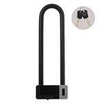 Sport si Outdoor - Ciclism - Accesorii pentru biciclete - Antifurt biciclete - Lacat Bicicleta Tip U, Metal, Negru, 96x290mm, 2 Chei - Infinity.ro