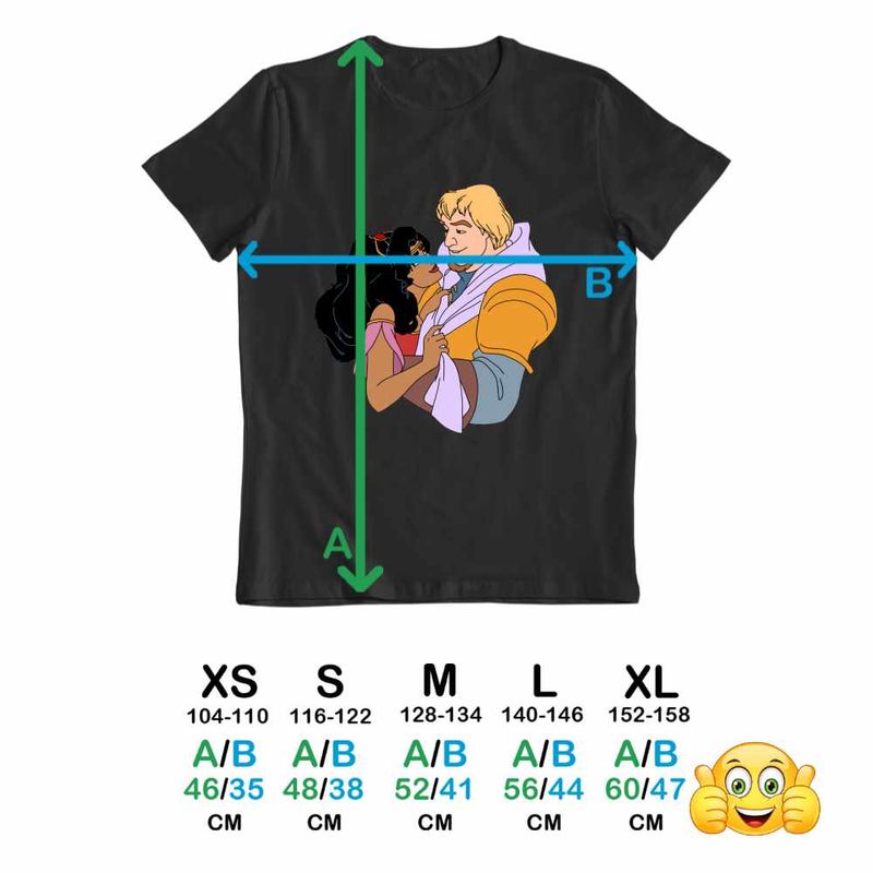 Fashion, accesorii si bijuterii - Copii - Imbracaminte copii - Tricouri copii - Tricou Copii Baieti Cocosatul de la Notre-Dame Esmeralda Phoebus, negru, marime M Copii - Infinity.ro
