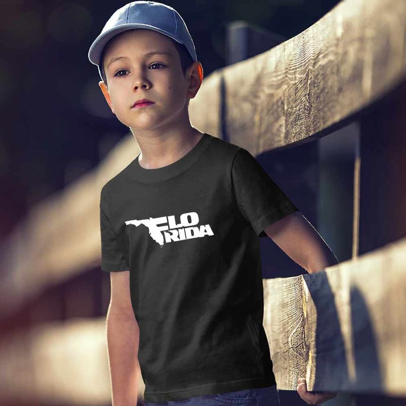 Fashion, accesorii si bijuterii - Copii - Imbracaminte copii - Tricouri copii - Tricou Copii Baieti Flo Rida Hip Hop, negru, marime L Copii - Infinity.ro