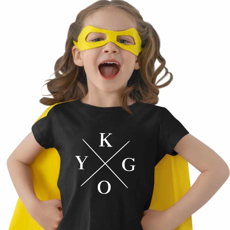 Fashion, accesorii si bijuterii - Copii - Imbracaminte copii - Tricouri copii - Tricou Copii Fete Kygo, negru, marime M Copii - Infinity.ro