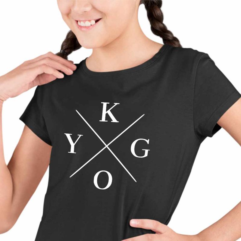 Fashion, accesorii si bijuterii - Copii - Imbracaminte copii - Tricouri copii - Tricou Copii Fete Kygo, negru, marime M Copii - Infinity.ro
