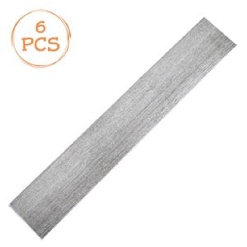 Casa si Gradina - Constructii - Lemn constructii - Placi lemn - Autocolant de Podea PVC, Aspect Lemn, Gri, 91.4x15.2x0.15cm, 6 buc - Infinity.ro
