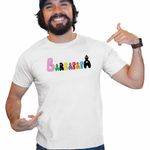 Fashion, accesorii si bijuterii - Barbati - Imbracaminte - Tricouri si bluze barbati - Tricou Barbati Barbapapa Logo Inspiratie, alb, marime M - Infinity.ro