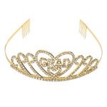 Casa si Gradina - Decoratiuni - Decoratiuni petrecere - Accesorii pentru petrecere - Tiara Aurie cu Strass pentru Absolvire, Mesaj Grad - Infinity.ro