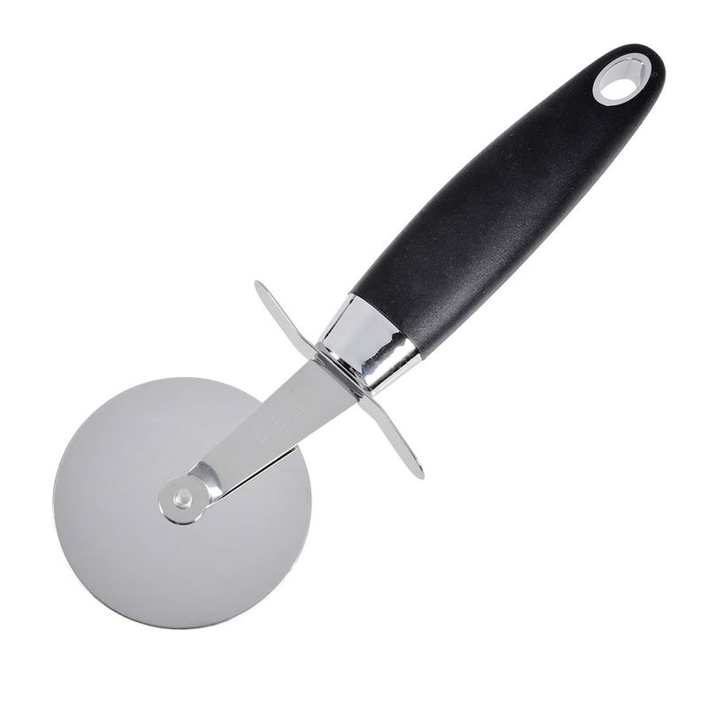 Casa si Gradina - Bucatarie si vesela - Vesela si tacamuri - Cutite si seturi de cutite - Cutit Pizza Otel Inoxidabil cu Maner Negru 21cm - Infinity.ro